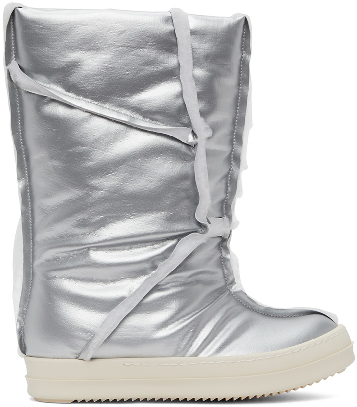 Photo: Rick Owens Drkshdw Silver Puffer Boots