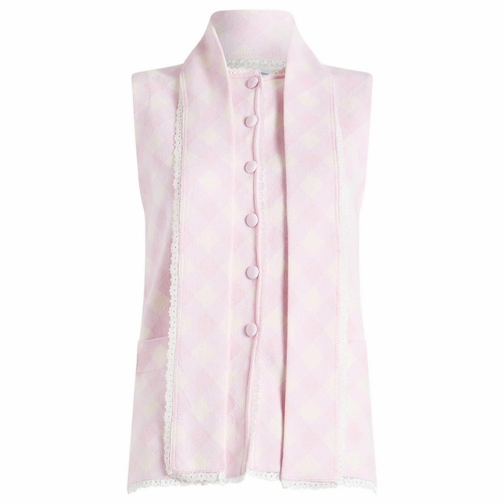 Photo: House Of Sunny Women's Pink Ladies Peggy Vest in Blush Lace