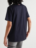 Thom Browne - Logo-Appliquéd Cotton-Jersey T-Shirt - Blue