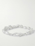 Hatton Labs - Gnocchi Sterling Silver and Pearl Bracelet - White