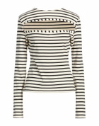 A. w.a. k.e. Mode Womens T-shirt in Off white