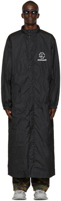 Photo: Balenciaga Black Rammstein Rain Coat
