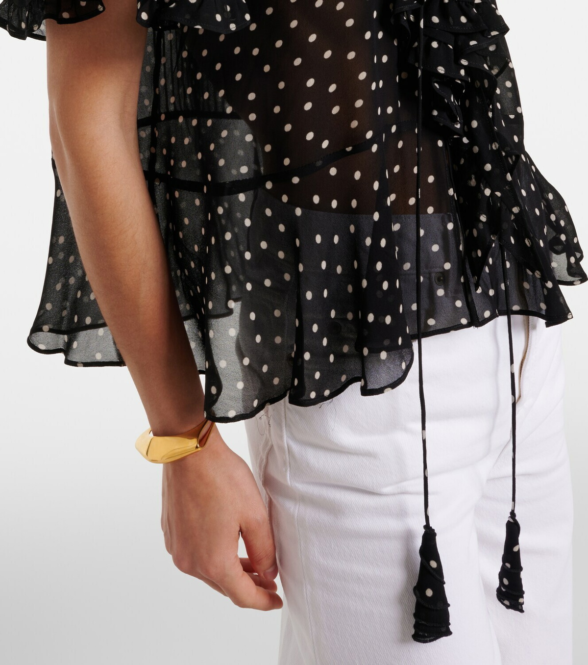 Dorothee Schumacher Dancing Dots polka-dot georgette blouse