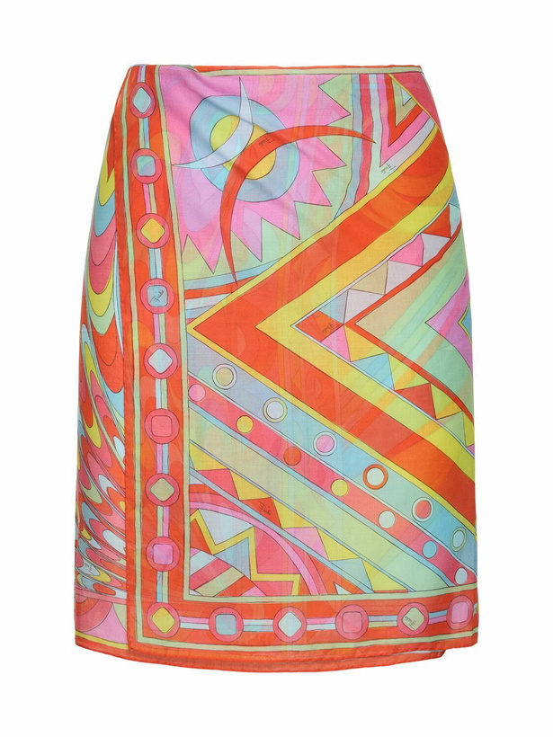 Photo: PUCCI Printed Cotton Blend Long Sarong