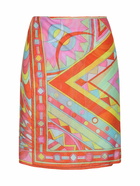 PUCCI Printed Cotton Blend Long Sarong