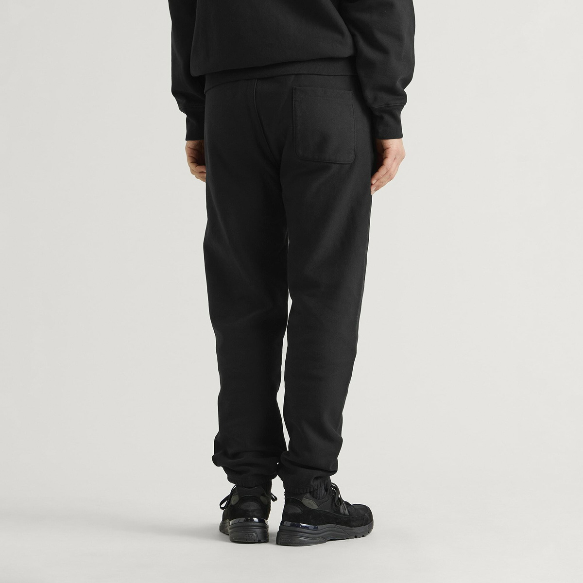 Champion Men's Reverse Weave Cuffed Sweat Pants in Black