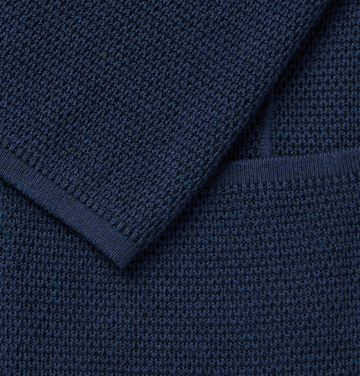 Mr P. - Wave Brushed Jacquard-Knit Virgin Wool Sweater - Blue Mr P.