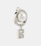 Balmain Faux pearl embellished clip-on earrings