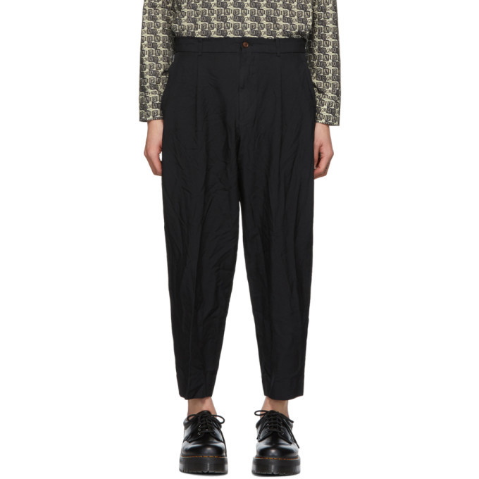 Photo: Comme des Garcons Homme Deux Black Oxford Trousers