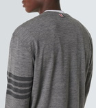 Thom Browne 4-Bar wool-blend jersey T-shirt