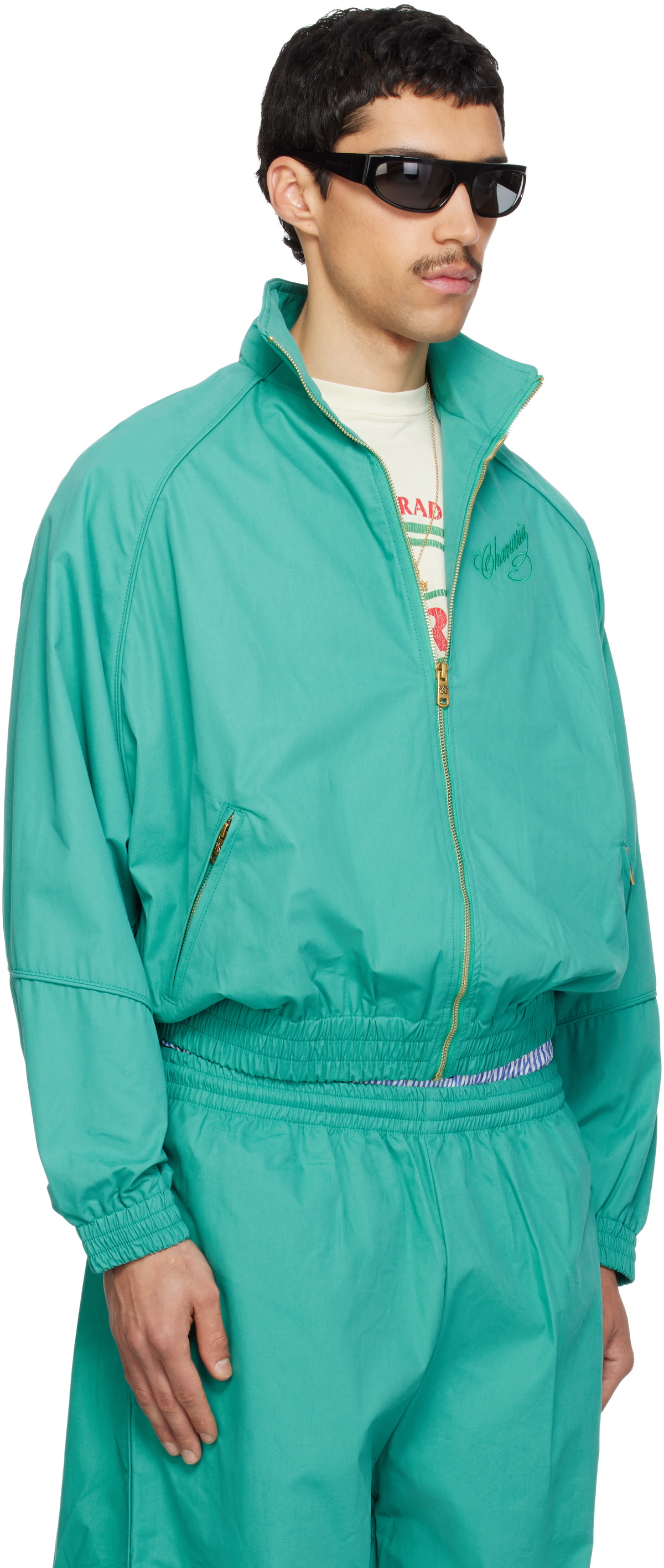 WILLY CHAVARRIA Blue Ruff Rider Track Jacket