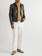 TOM FORD - Nappa Leather Blouson Jacket - Black