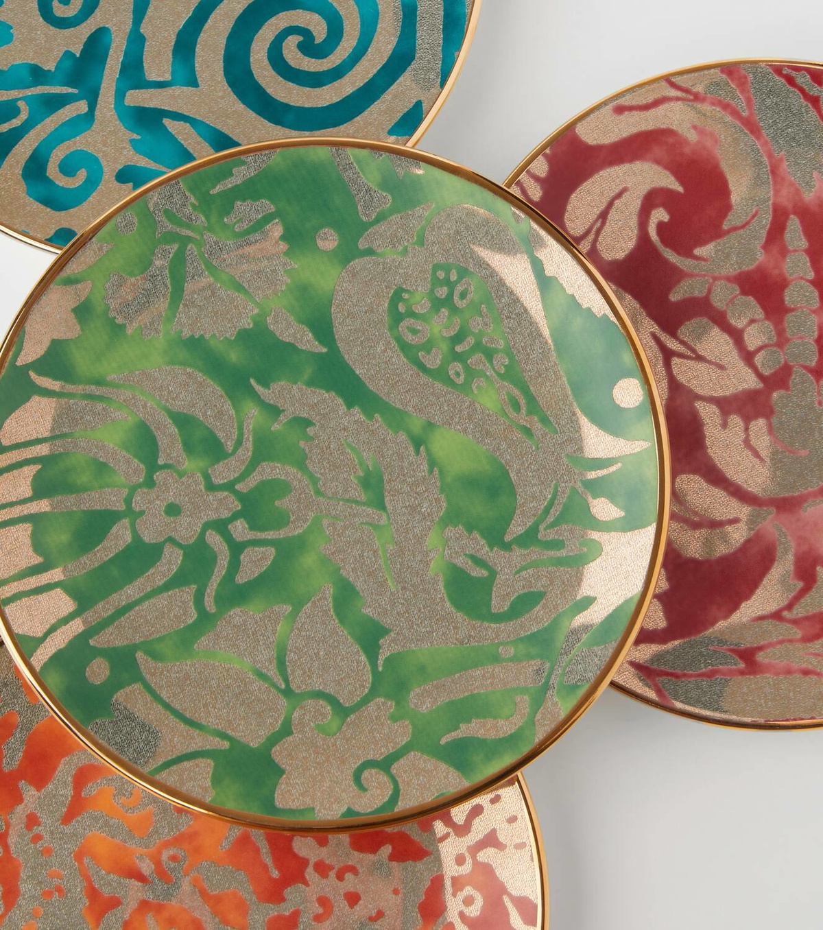 L'Objet Fortuny set of 4 earthenware dessert plates