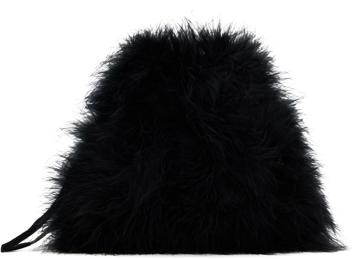Photo: Yves Salomon Black Mini Feather Pouch