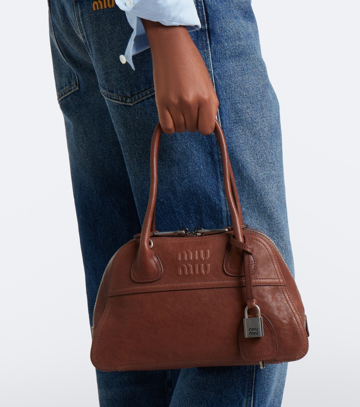 Miu Miu Vivant leather shoulder bag