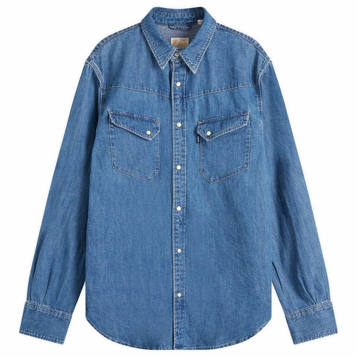 40's LEVI'S LONGHORN WESTERN SHIRT マチ付き 54 Longhorn Western Shirt - Dark Wash | Levi's® US