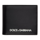 Dolce and Gabbana Black Embossed Logo Wallet