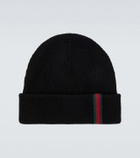 Gucci Web Stripe wool beanie