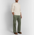 Alanui - Cable-Knit Cotton-Blend Sweater - Neutrals