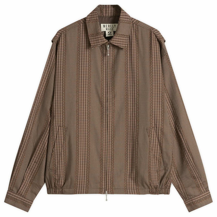 Photo: Merely Made Men's Fringe Check Jacket in Brown