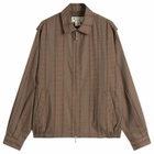 Merely Made Men's Fringe Check Jacket in Brown