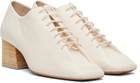 LEMAIRE Off-White Souris Classic 55 Derby Heels
