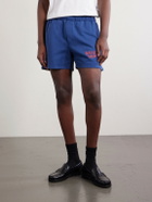 Gallery Dept. - Zuma Straight-Leg Logo-Print Cotton-Jersey Shorts - Blue