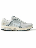 Nike - Zoom Vomero 5 Faux Leather and Rubber-Trimmed Mesh Sneakers - Gray