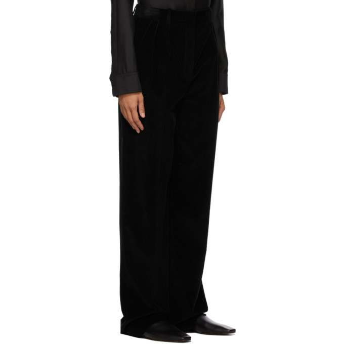 The Row Black Corduroy Chandler Trousers The Row