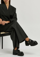 Givenchy Voyou Monk 50 Leather Loafers Black