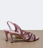 Manolo Blahnik Volusan leather slingback sandals