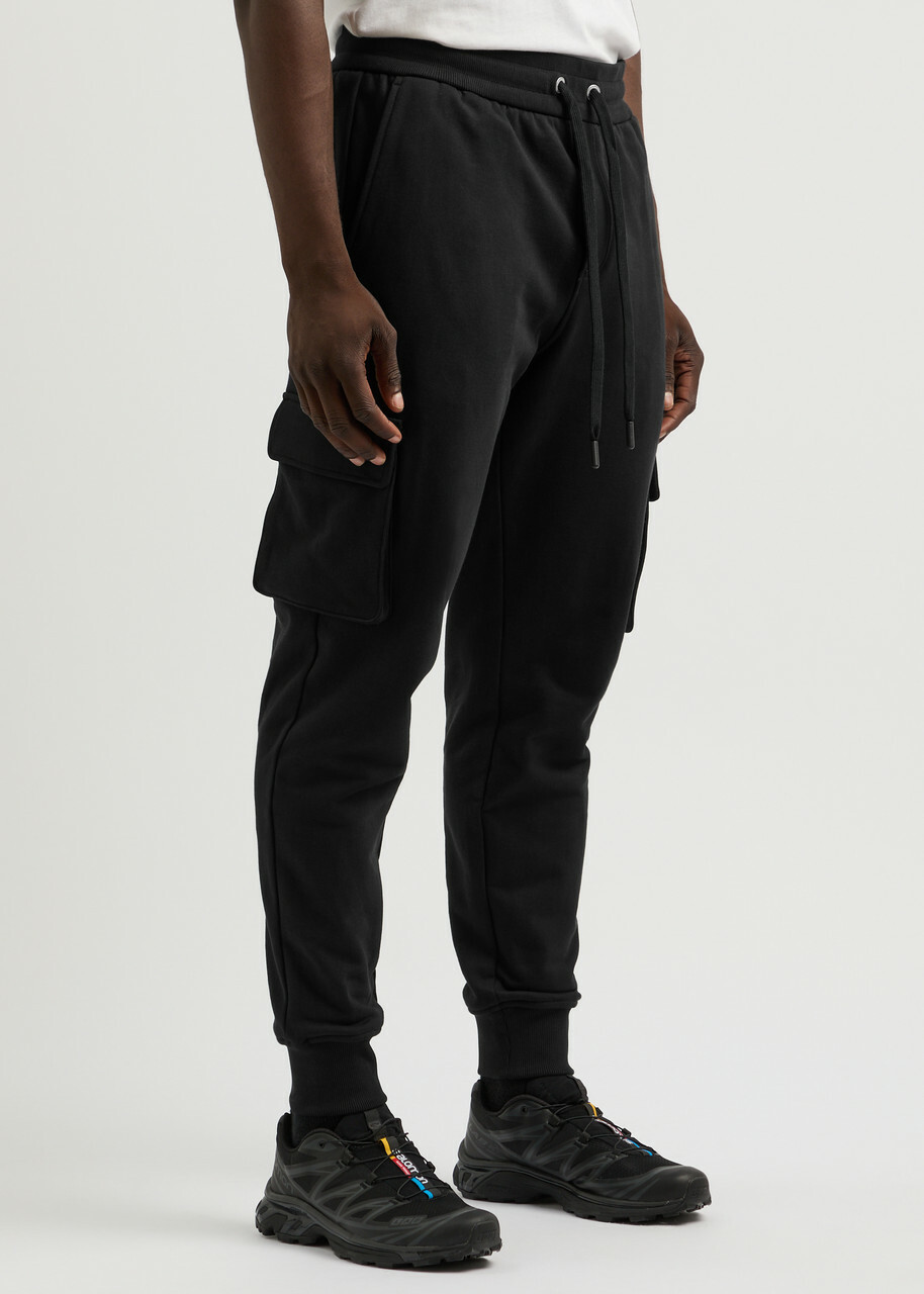 Moose Knuckles Hartsfield Cotton Cargo Sweatpants Black