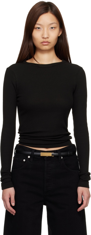Photo: Citizens of Humanity Black Bina Crewneck T-shirt