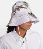 Erdem - Floral canvas bucket hat