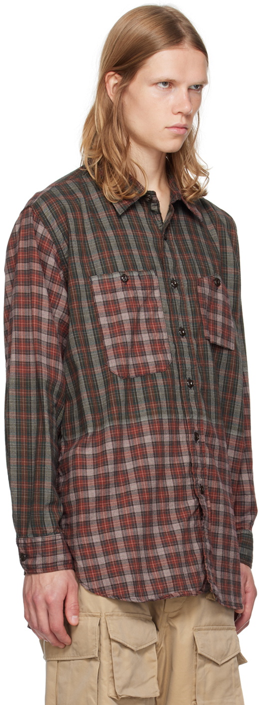 Engineered Garments Green & Red Check Shirt Engineered Garments