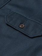 Universal Works - Recycled Fleece-Lined Cotton-Twill Jacket - Blue