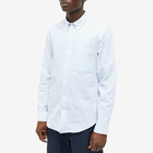 NN07 Men's Arne Button Down Shirt in Blue Stripe