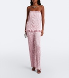 Posse Esme satin straight pants