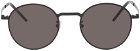 Saint Laurent Black SL 250 Slim Round Sunglasses