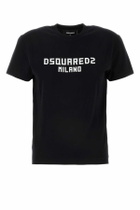 Dsquared2 Black Cotton T-shirt