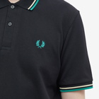 Fred Perry Men's Twin Tipped Polo Shirt in Toronto Green