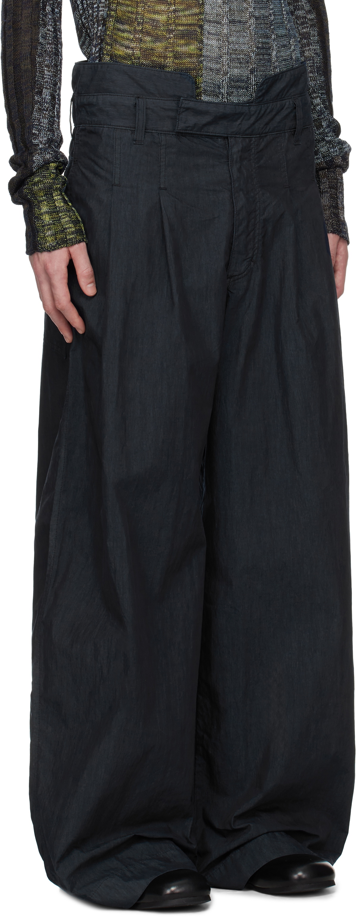 Eckhaus Latta Navy Flight Trousers Eckhaus Latta