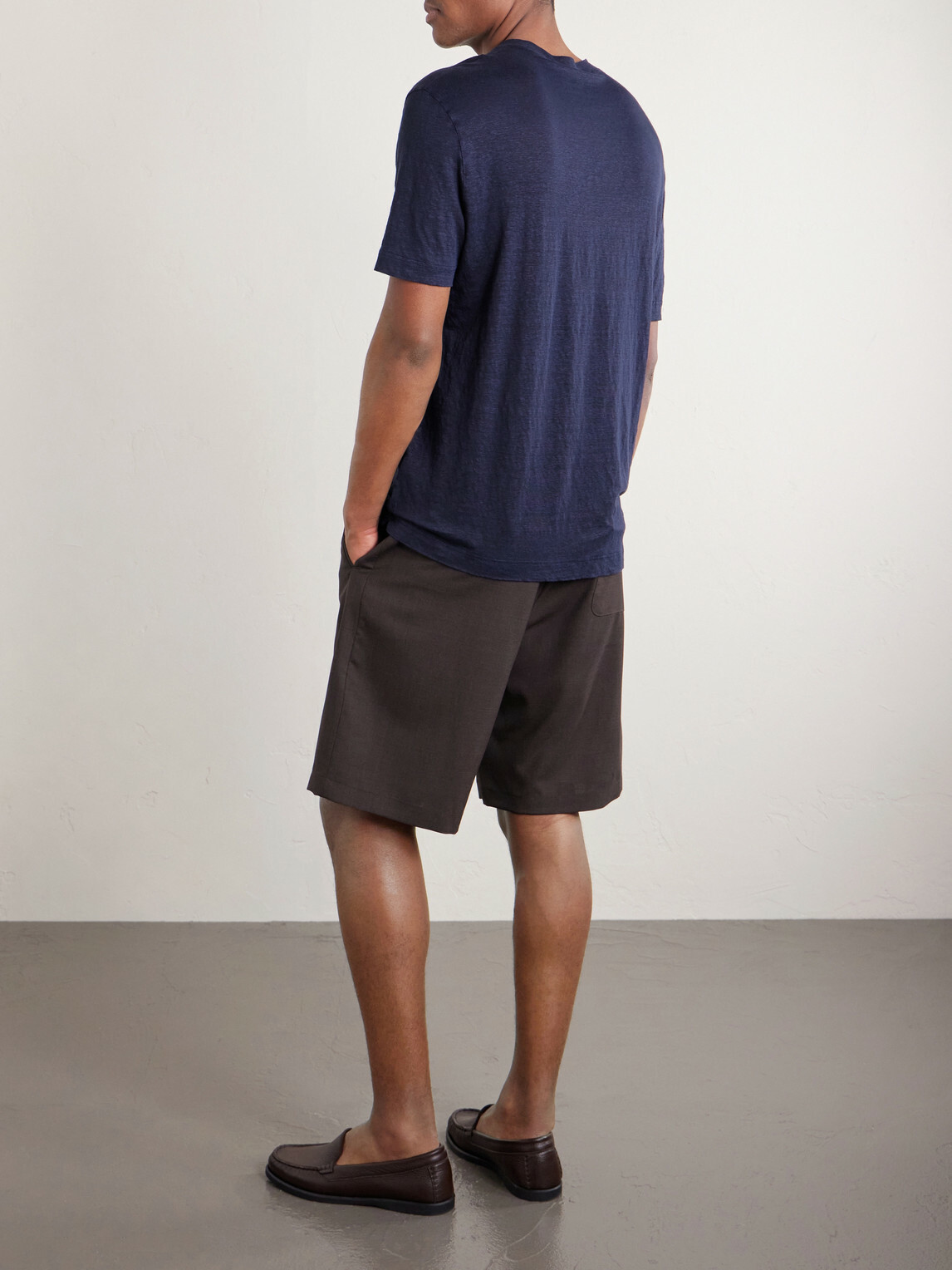 Thom Sweeney - Linen-Blend T-Shirt - Blue