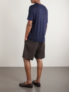 Thom Sweeney - Linen-Blend T-Shirt - Blue