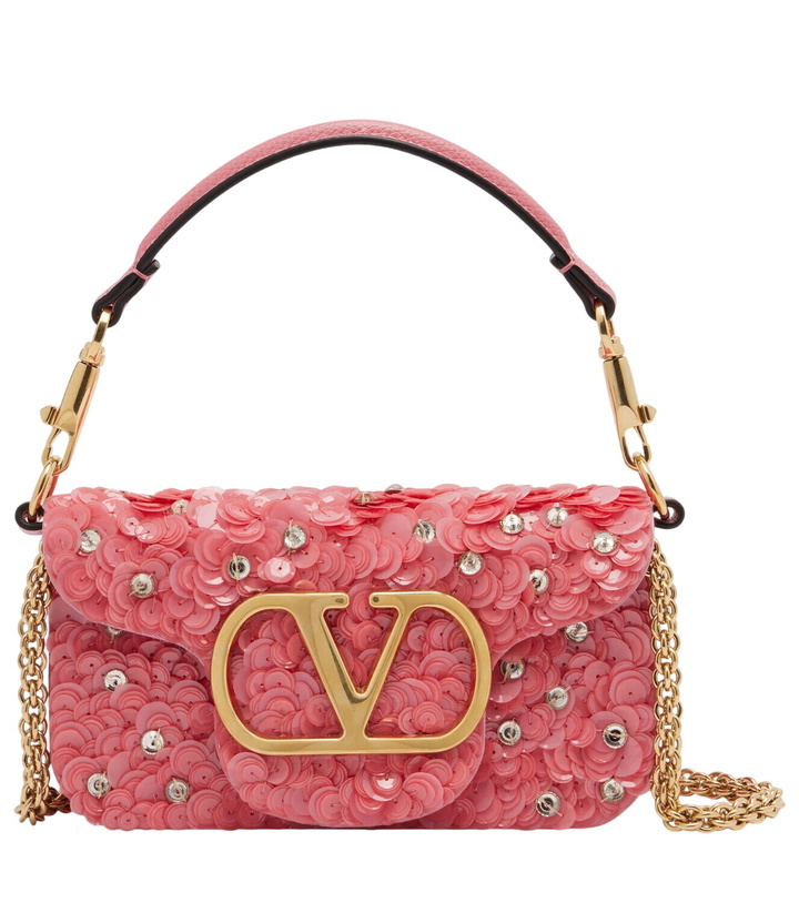 Photo: Valentino Garavani Locò Small sequined shoulder bag