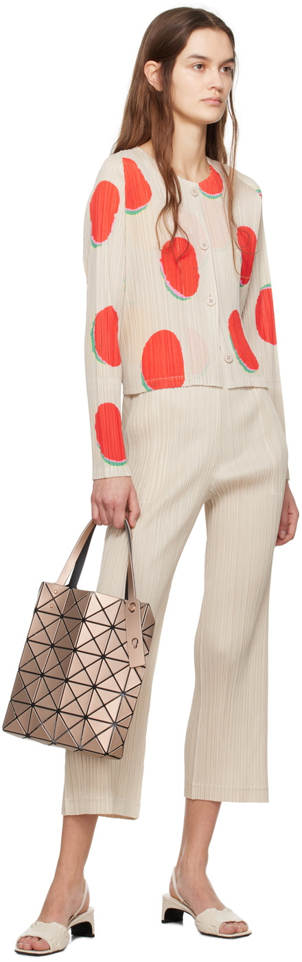 BAO BAO ISSEY MIYAKE Orange Lucent Boxy Tote Bao Bao Issey Miyake