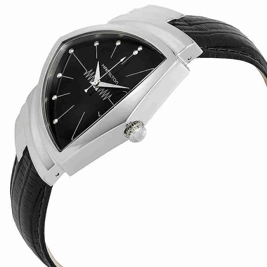 Hamilton Ventura Black Dial Shield Shaped Mens Watch H24411732