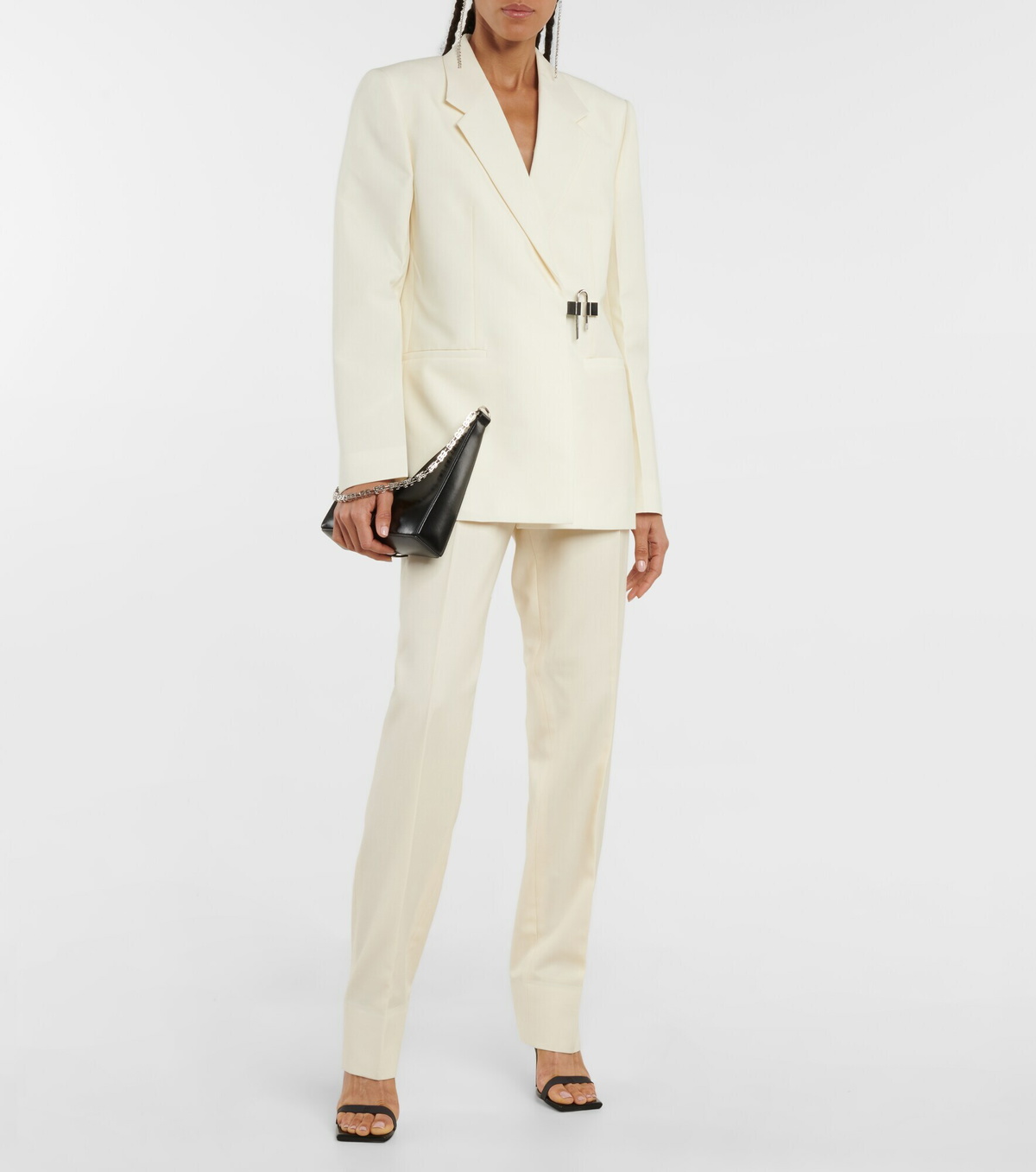 Givenchy Women's Wool and Mohair Blazer White
