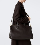 Borsalino Weekend leather duffel bag
