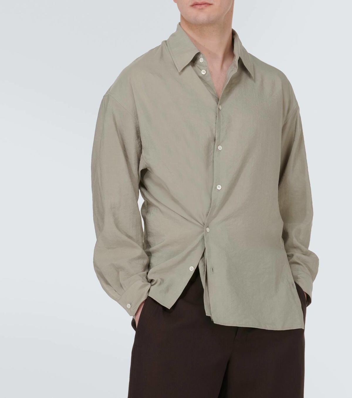 Lemaire Twisted silk-blend shirt Lemaire